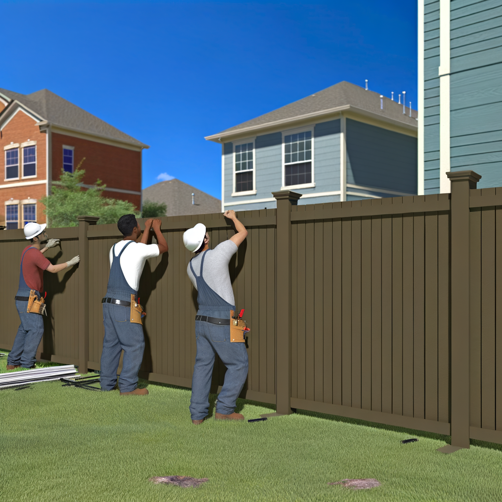 Secure Your Sanctuary: Mustang Fencing's Durable Vinyl Fence Installation in 77024