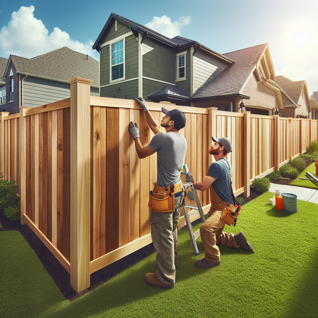 Transform Your Katy Property with Durable Cedar Wood Fence Installation by Mustang Fencing